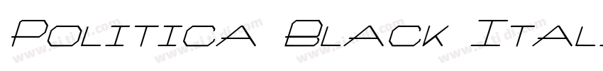 Politica Black Itali字体转换